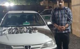 توقیف خودروی حامل مواد مخدر در رشت
