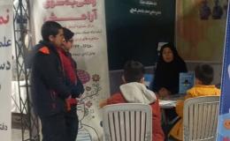 برپایی غرفه آگاه&zwnj;سازی و مشاوره مبارزه با آسیب&zwnj;های اجتماعی در مجتمع طلای سفید بجنورد