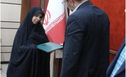 تجلیل از همسر شهید مبارزه با موادمخدر استان قزوین