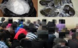 جمع آوری و دستگیری معتادان و سوداگران مرگ در تالش