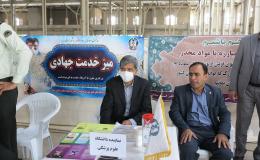 برپایی میز خدمت جهادی مبارزه با مواد مخدر در مصلی نماز جمعه سمنان