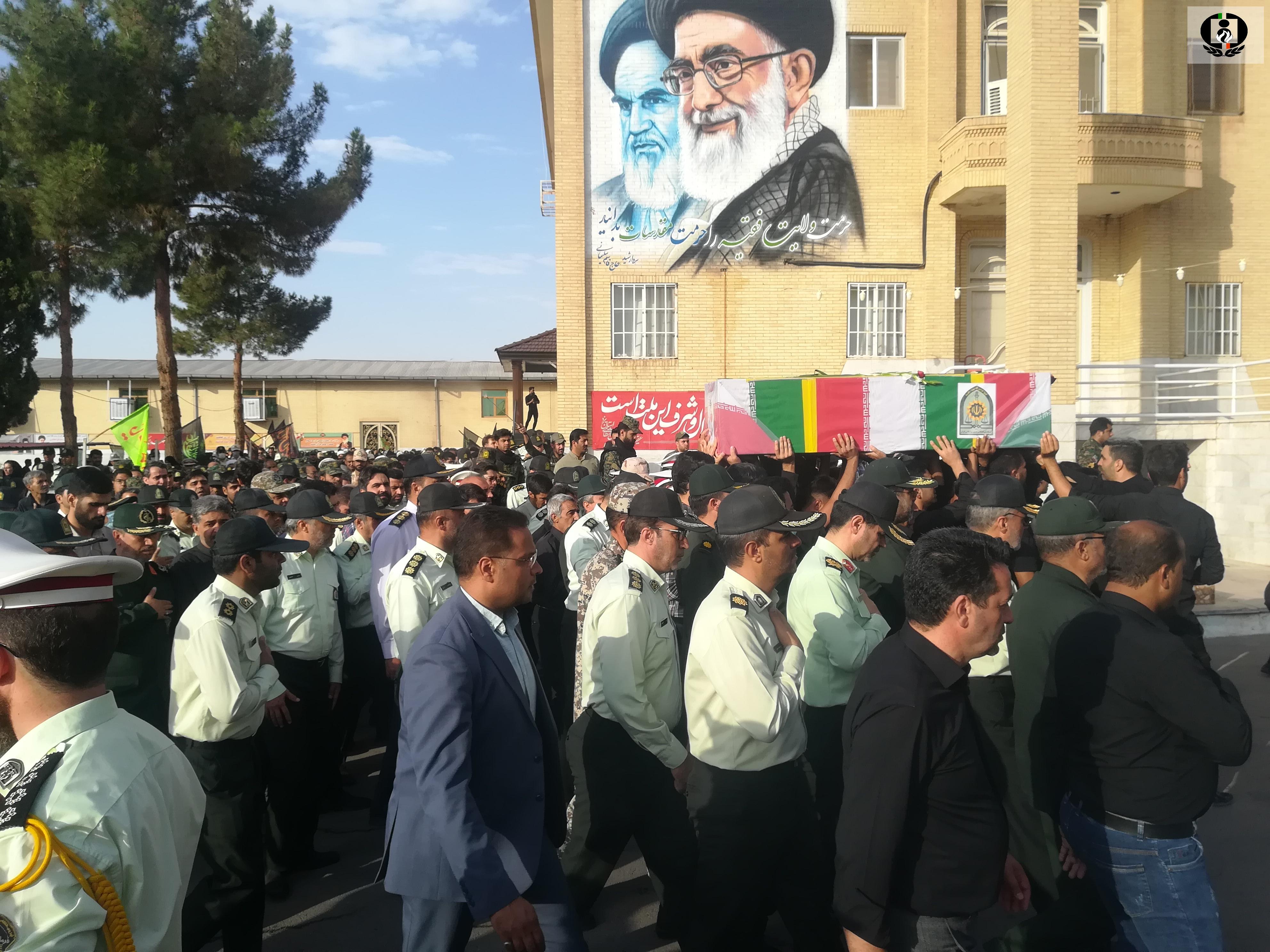 برگزاری مراسم تشییع پیکر پاک شهید مدافع امنیت در یزد
