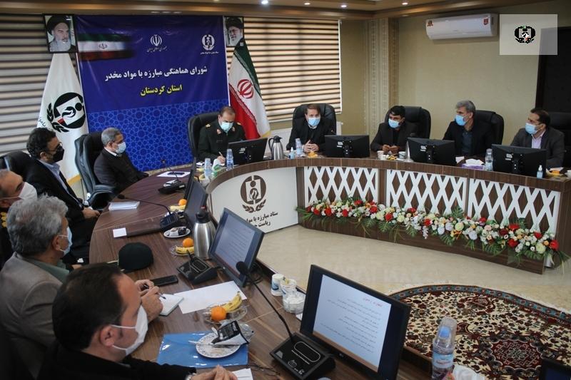 برگزاری جلسه دبیران شورای هماهنگی مبارزه با مواد مخدر شهرستان های استان در سنندج