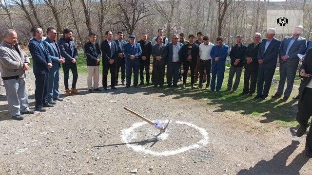 خانه نشاط و تندرستی در روستایی در اهر کلنگ زنی شد